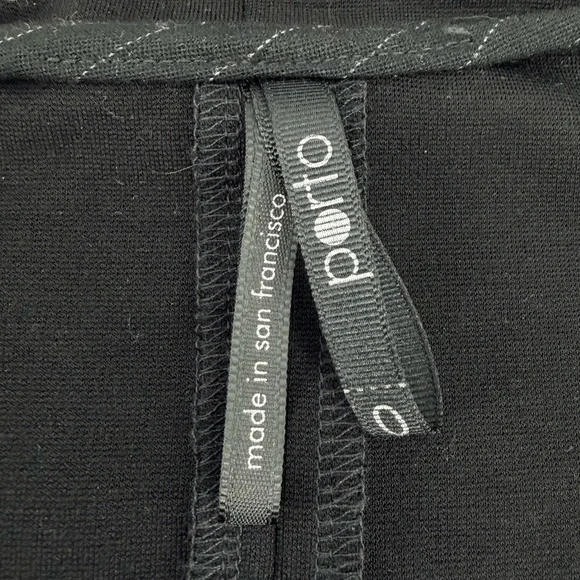 Porto Black Asymmetrical Button Jacket Lagenlook Porto 0 XS Art to wear - Picture 3 of 5